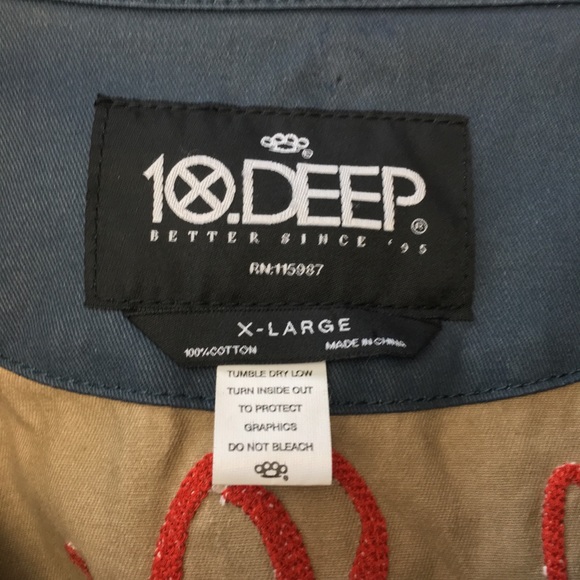 10 Deep Tough Luck 10th Division Mechanics Jacket - Picture 6 of 6